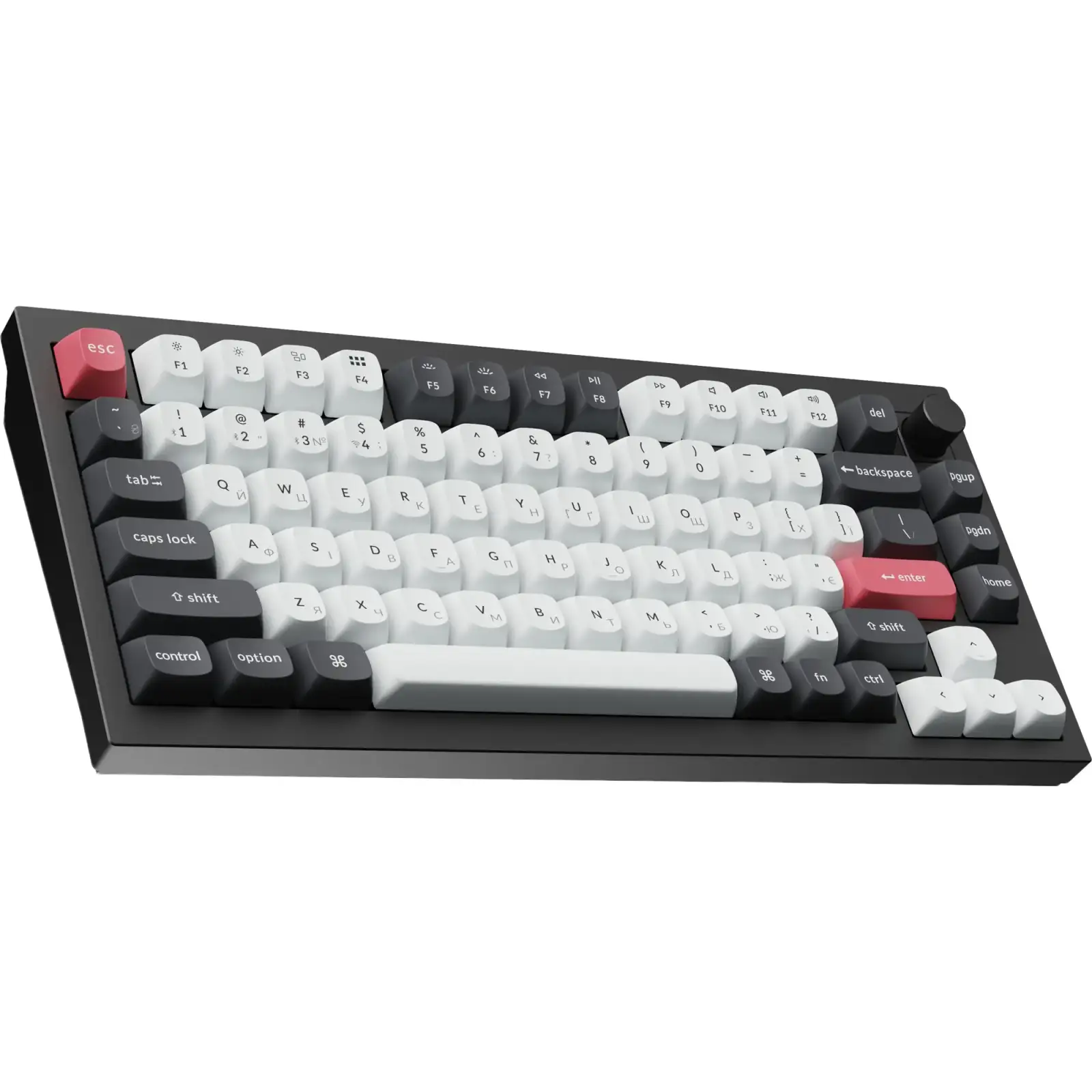 Клавиатура беспроводная Keychron Q1 HE Magnetic Switch Black RGB (Q1H-M1-UA) UA