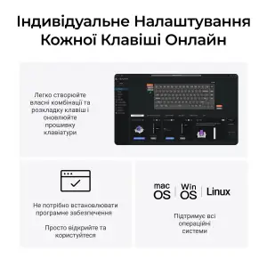 Клавиатура беспроводная Keychron Q1 HE Magnetic Switch Black RGB (Q1H-M1-UA) UA