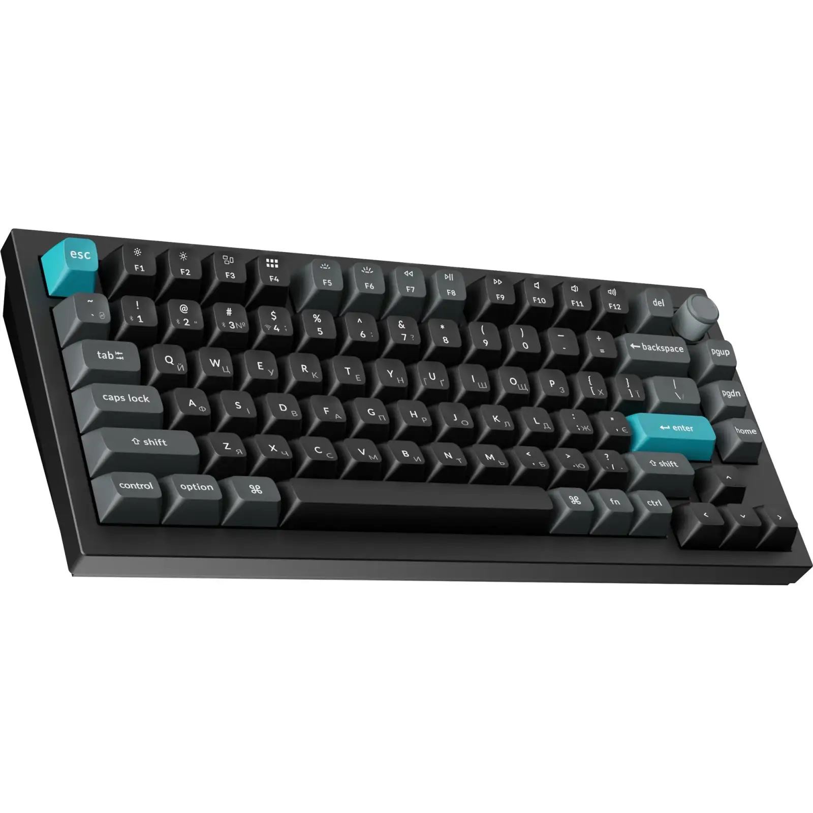 Клавиатура беспроводная Keychron Q1 Ultra Keychron Red Switch Black RGB (Q1U-M1-UA) UA