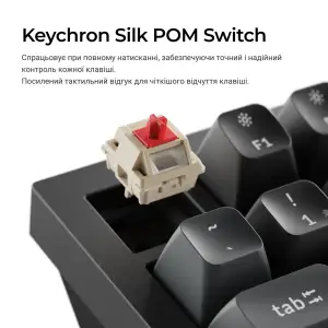 Клавиатура беспроводная Keychron Q1 Ultra Keychron Red Switch Black RGB (Q1U-M1-UA) UA