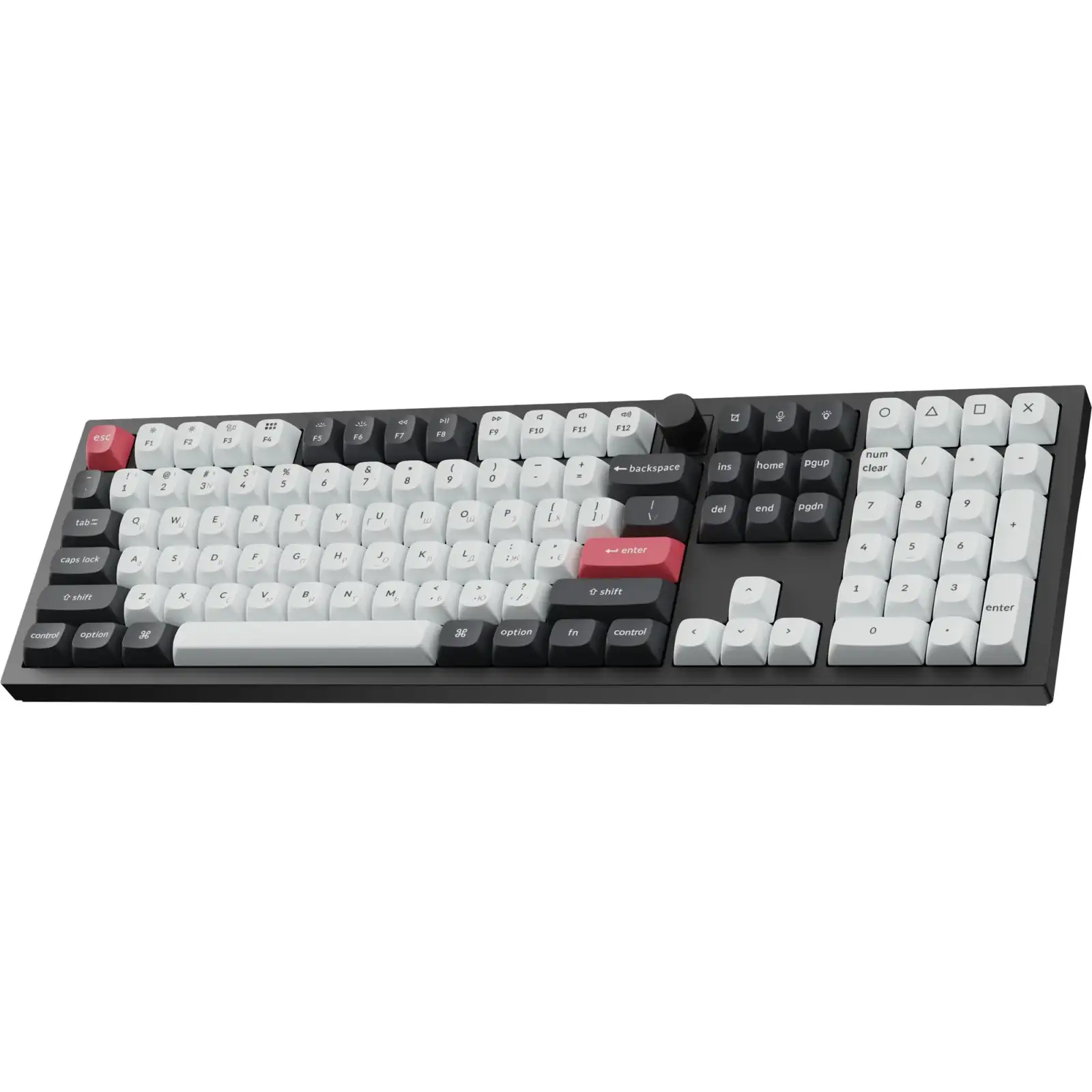 Клавіатура бездротова Keychron Q6 HE Magnetic Switch Black RGB (Q6H-M1-UA) UA