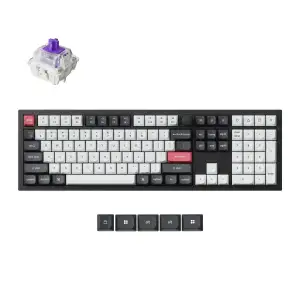 Клавіатура бездротова Keychron Q6 HE Magnetic Switch Black RGB (Q6H-M1-UA) UA