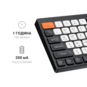 Клавиатура беспроводная OfficePro SK985BO Black/White UA