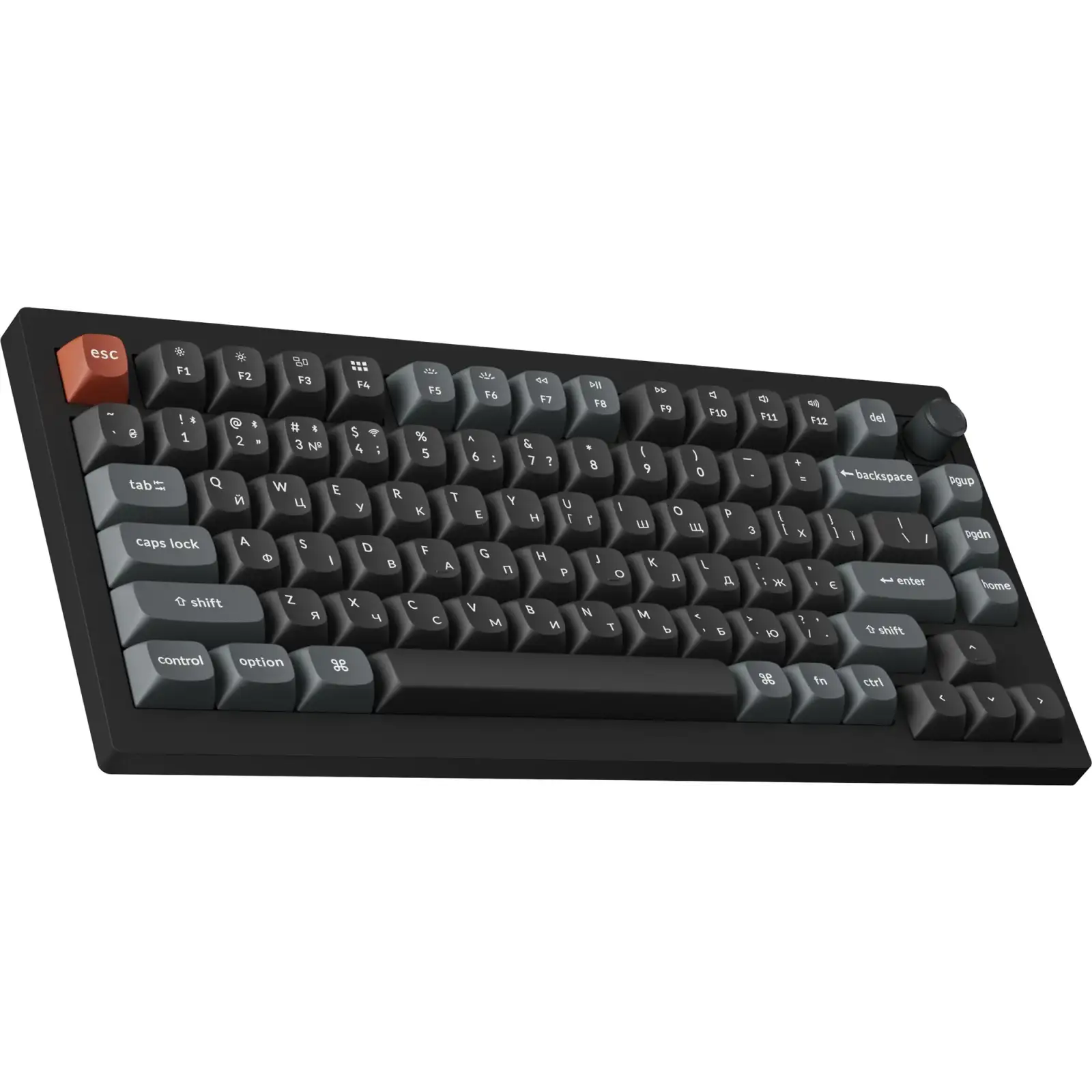 Клавіатура бездротова Keychron V1 Ultra Keychron Red Switch Black RGB (V1U-D1-UA) UA