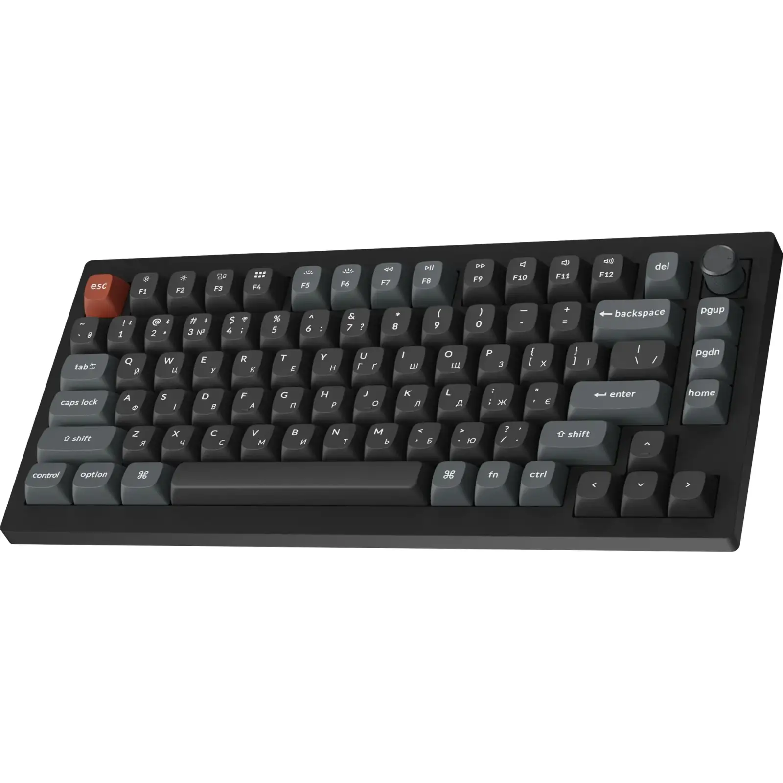 Клавіатура бездротова Keychron V1 Ultra Keychron Red Switch Black RGB (V1U-D1-UA) UA