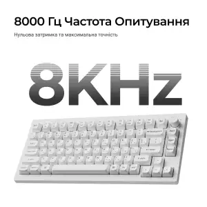 Клавиатура беспроводная Keychron V1 Ultra Keychron Red Switch White RGB (V1U-F1-UA) UA