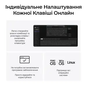 Клавиатура беспроводная Keychron V1 Ultra Keychron Red Switch White RGB (V1U-F1-UA) UA