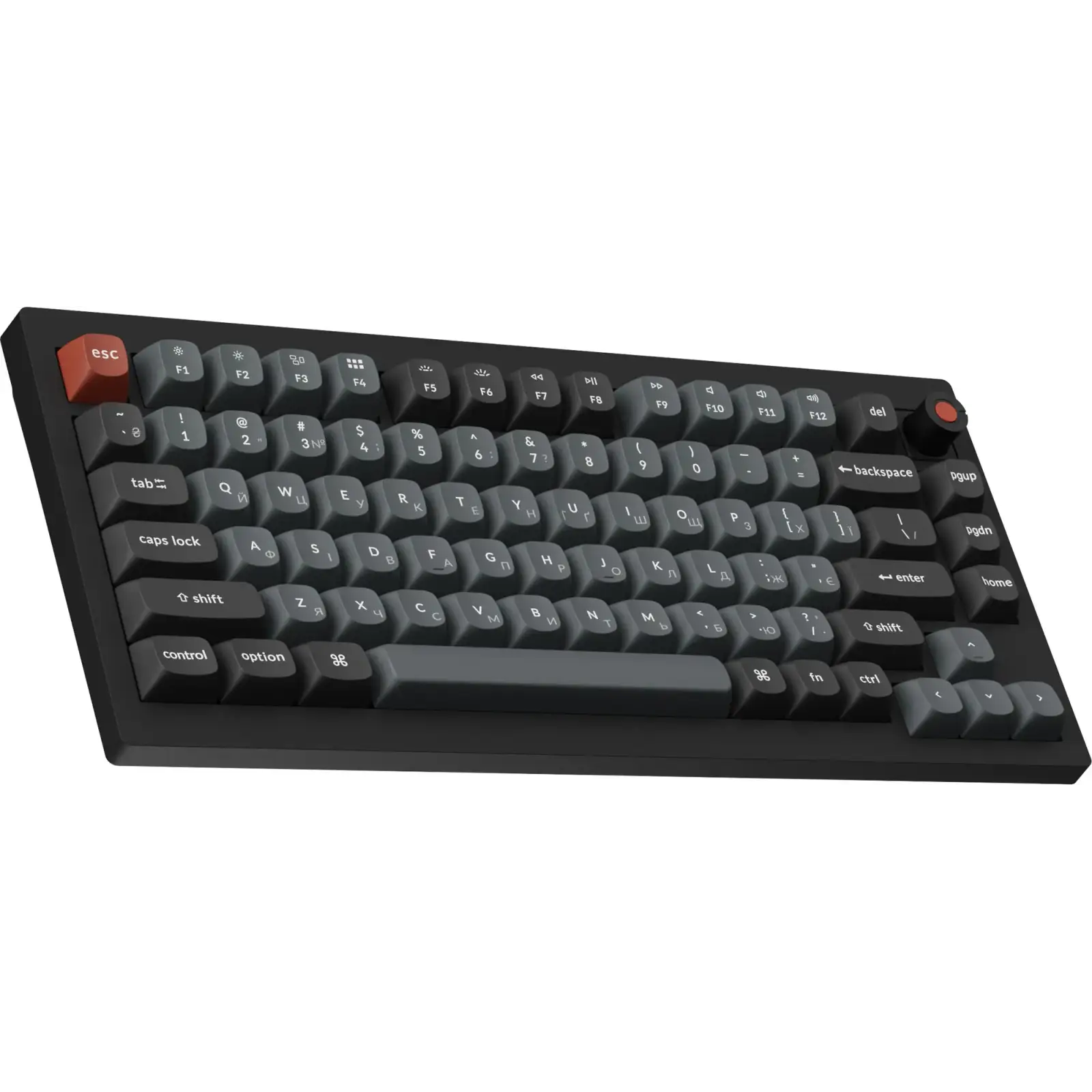 Клавиатура Keychron V1 8K Keychron Super Red Switch Black RGB (V1W-D1-UA) UA
