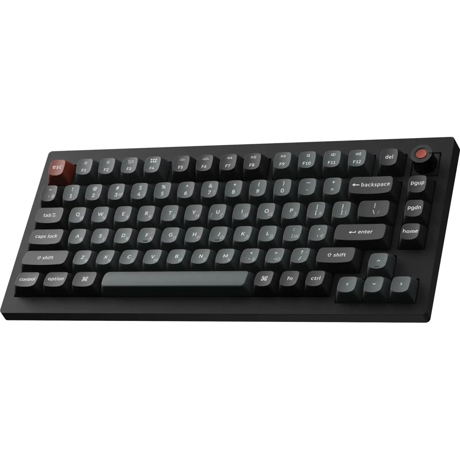 Клавиатура Keychron V1 8K Keychron Super Red Switch Black RGB (V1W-D1-UA) UA