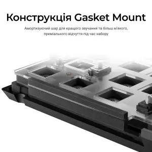 Клавиатура Keychron V1 8K Keychron Super Red Switch Black RGB (V1W-D1-UA) UA