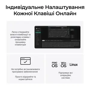 Клавиатура Keychron V1 8K Keychron Super Red Switch Black RGB (V1W-D1-UA) UA