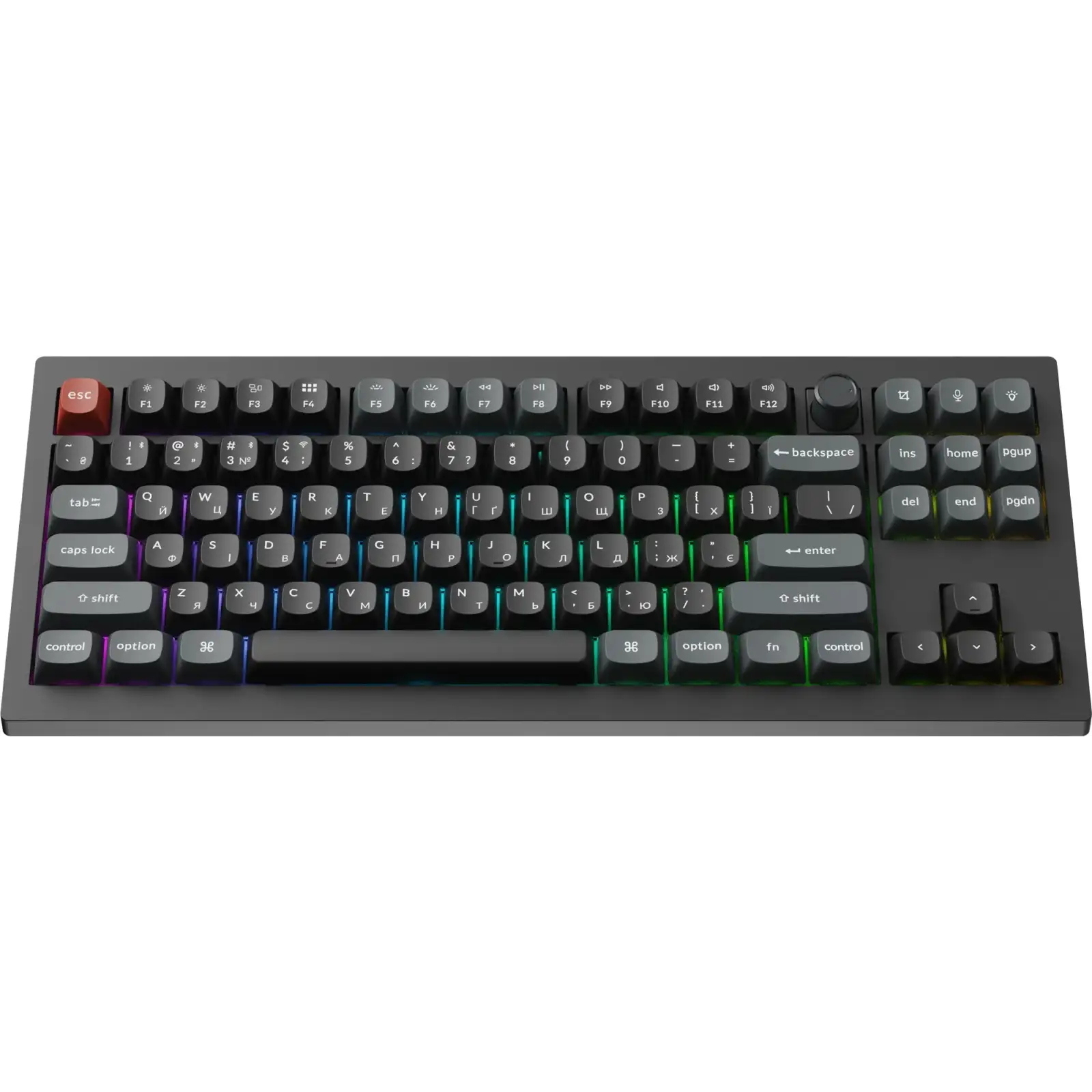 Клавіатура бездротова Keychron V3 Ultra Keychron Red Switch Black RGB (V3U-D1-UA) UA