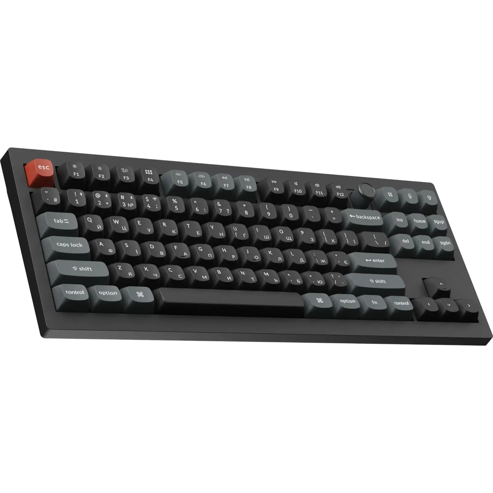 Клавіатура бездротова Keychron V3 Ultra Keychron Red Switch Black RGB (V3U-D1-UA) UA