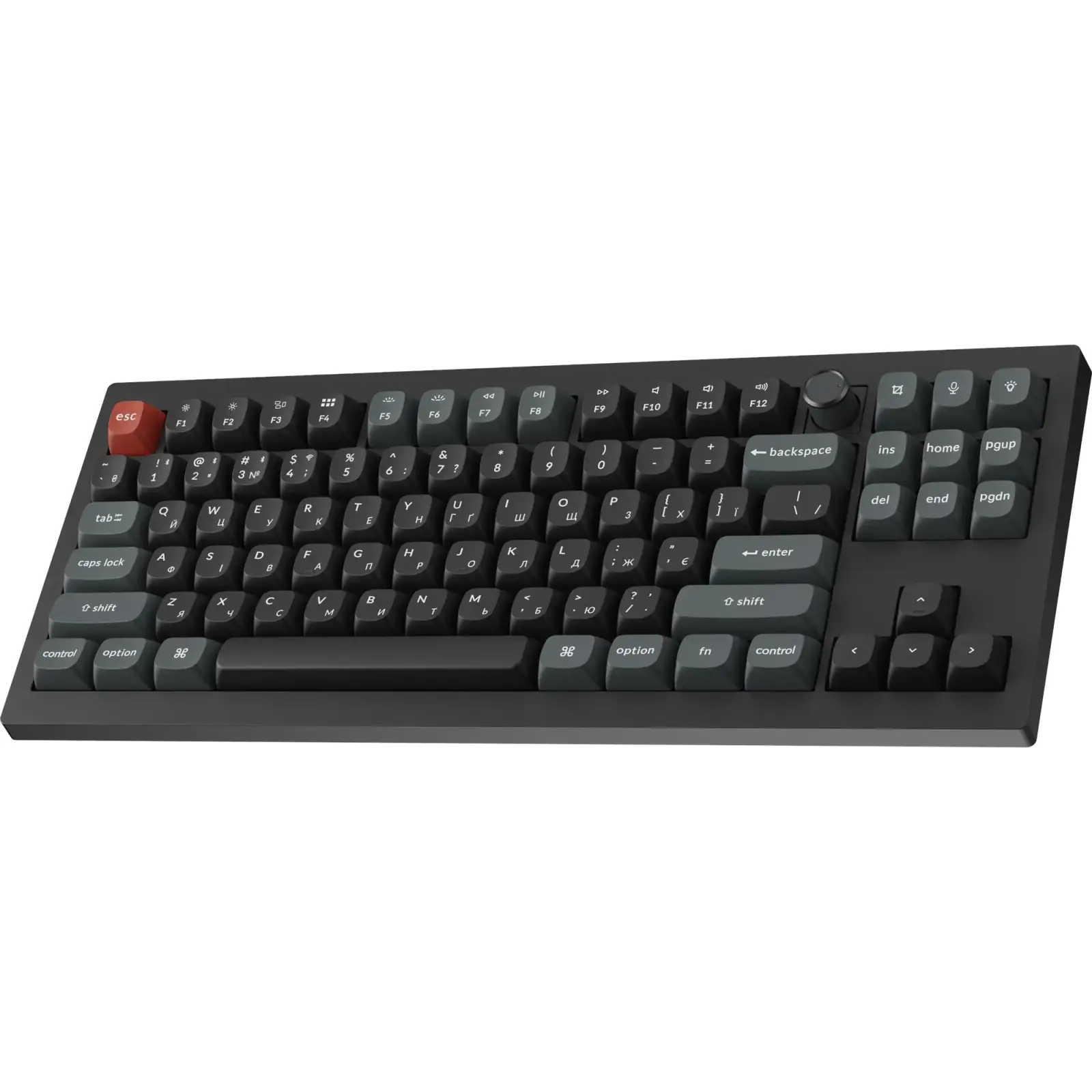 Клавіатура бездротова Keychron V3 Ultra Keychron Red Switch Black RGB (V3U-D1-UA) UA