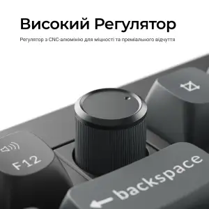 Клавіатура бездротова Keychron V3 Ultra Keychron Red Switch Black RGB (V3U-D1-UA) UA