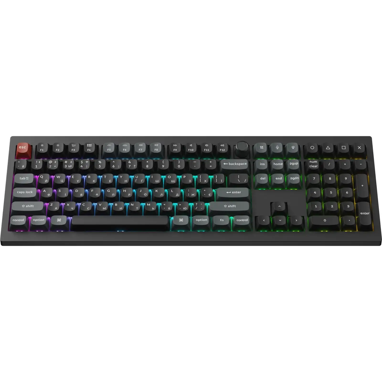 Клавіатура бездротова Keychron V6 Ultra Keychron Red Switch Black RGB (V6U-D1-UA) UA