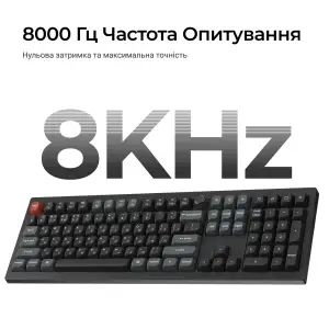 Клавіатура бездротова Keychron V6 Ultra Keychron Red Switch Black RGB (V6U-D1-UA) UA