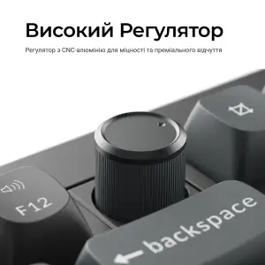 Клавіатура бездротова Keychron V6 Ultra Keychron Red Switch Black RGB (V6U-D1-UA) UA