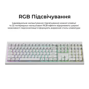 Клавиатура беспроводная Keychron V6 Ultra Keychron Red Switch White RGB (V6U-F1-UA) UA