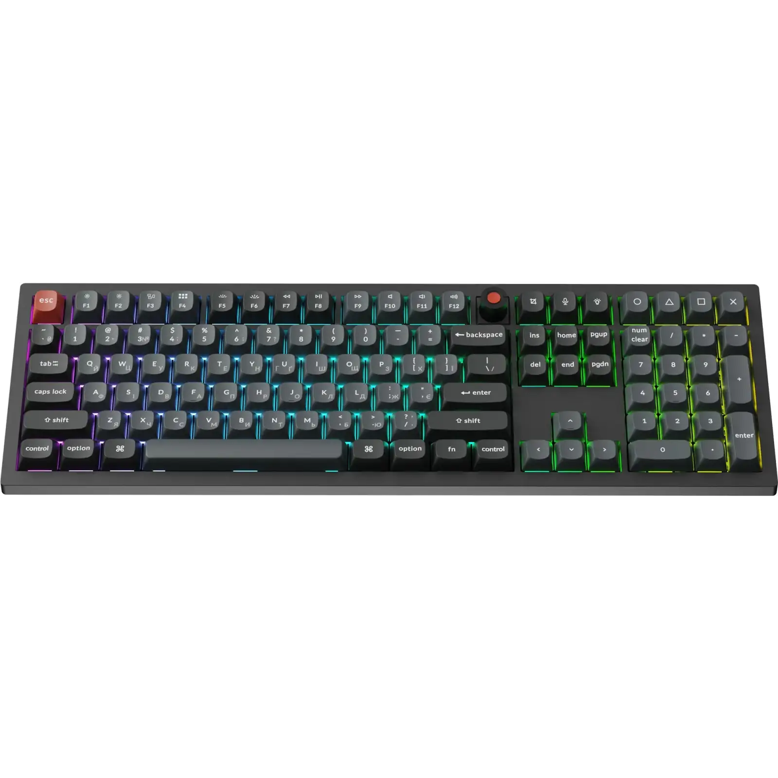 Клавиатура Keychron V6 8K Keychron Super Red Switch Black RGB (V6W-D1-UA) UA