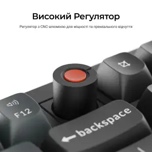 Клавиатура Keychron V6 8K Keychron Super Red Switch Black RGB (V6W-D1-UA) UA