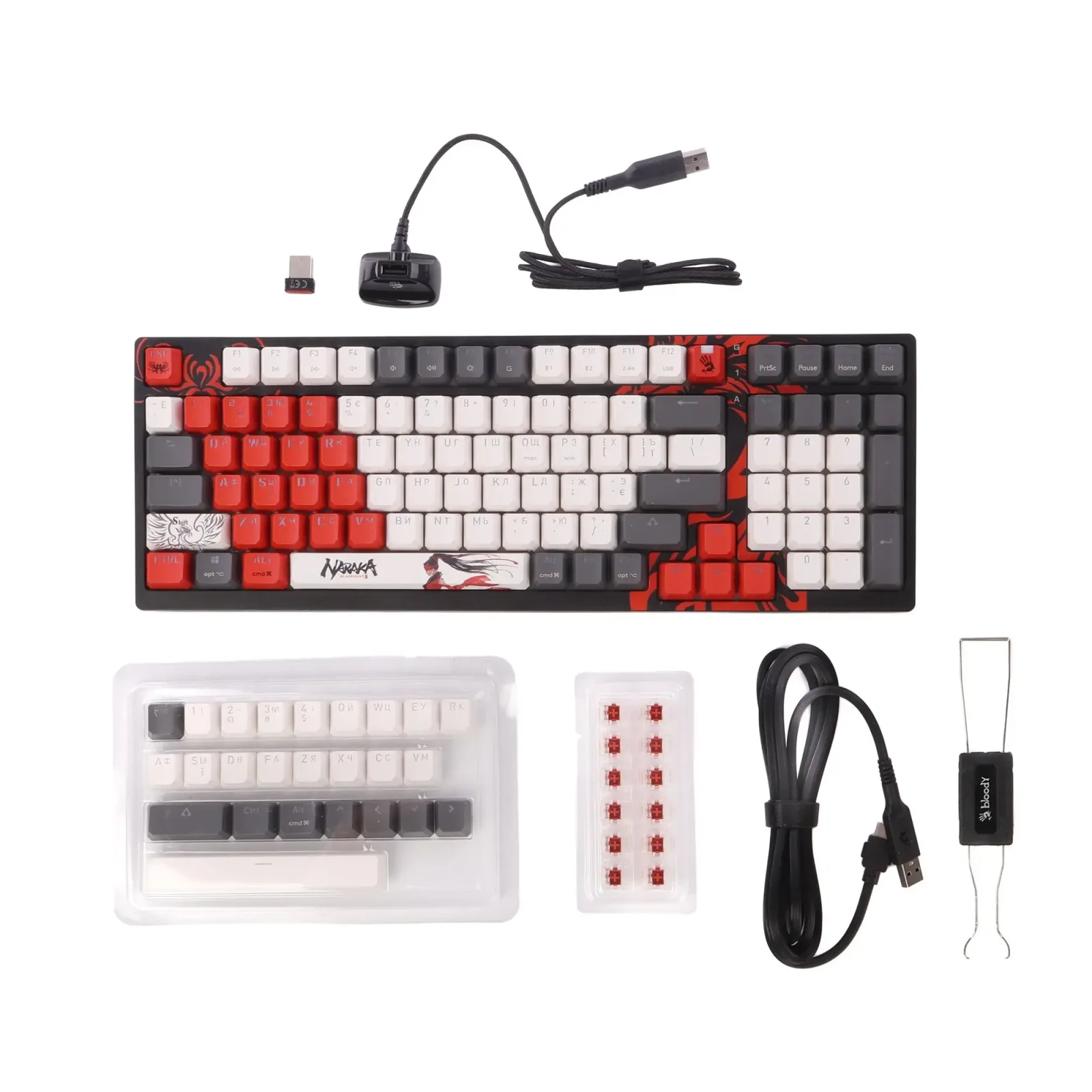 Клавіатура бездротова Bloody WS98 Naraka UA