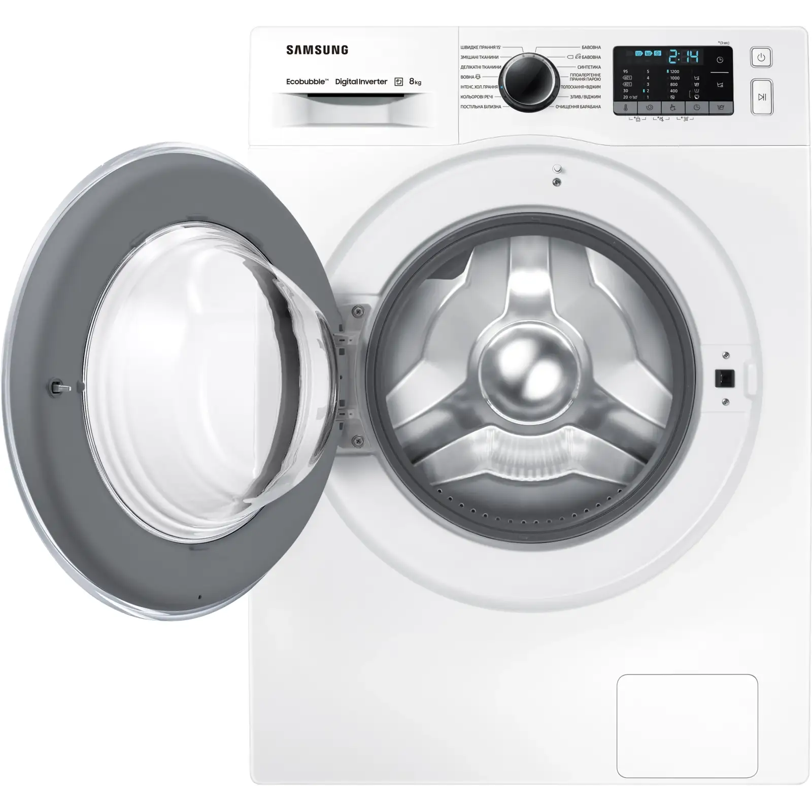 Пральна машина Samsung WW80J52E0HW/UA UA