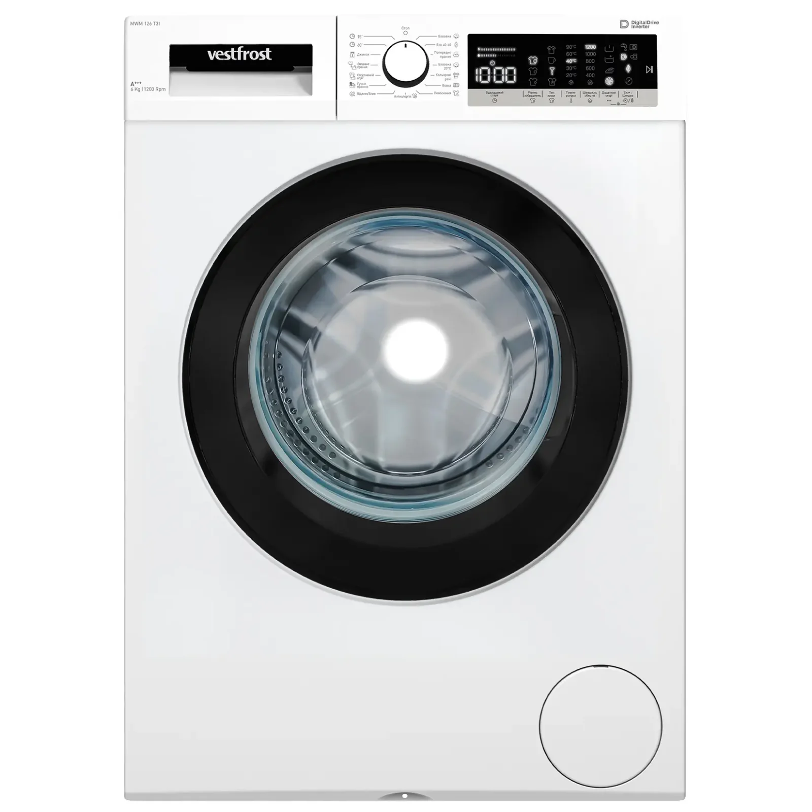 Пральна машина Vestfrost MWM 126 T3I UA