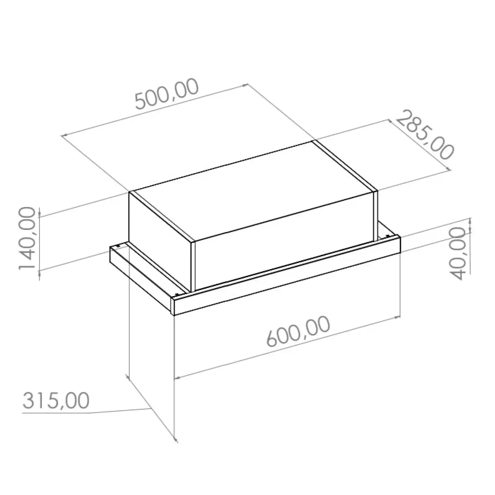 Витяжка Grifon GR TL F5 60 BL UA