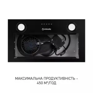 Витяжка Minola HBI 5025 BLF LED UA