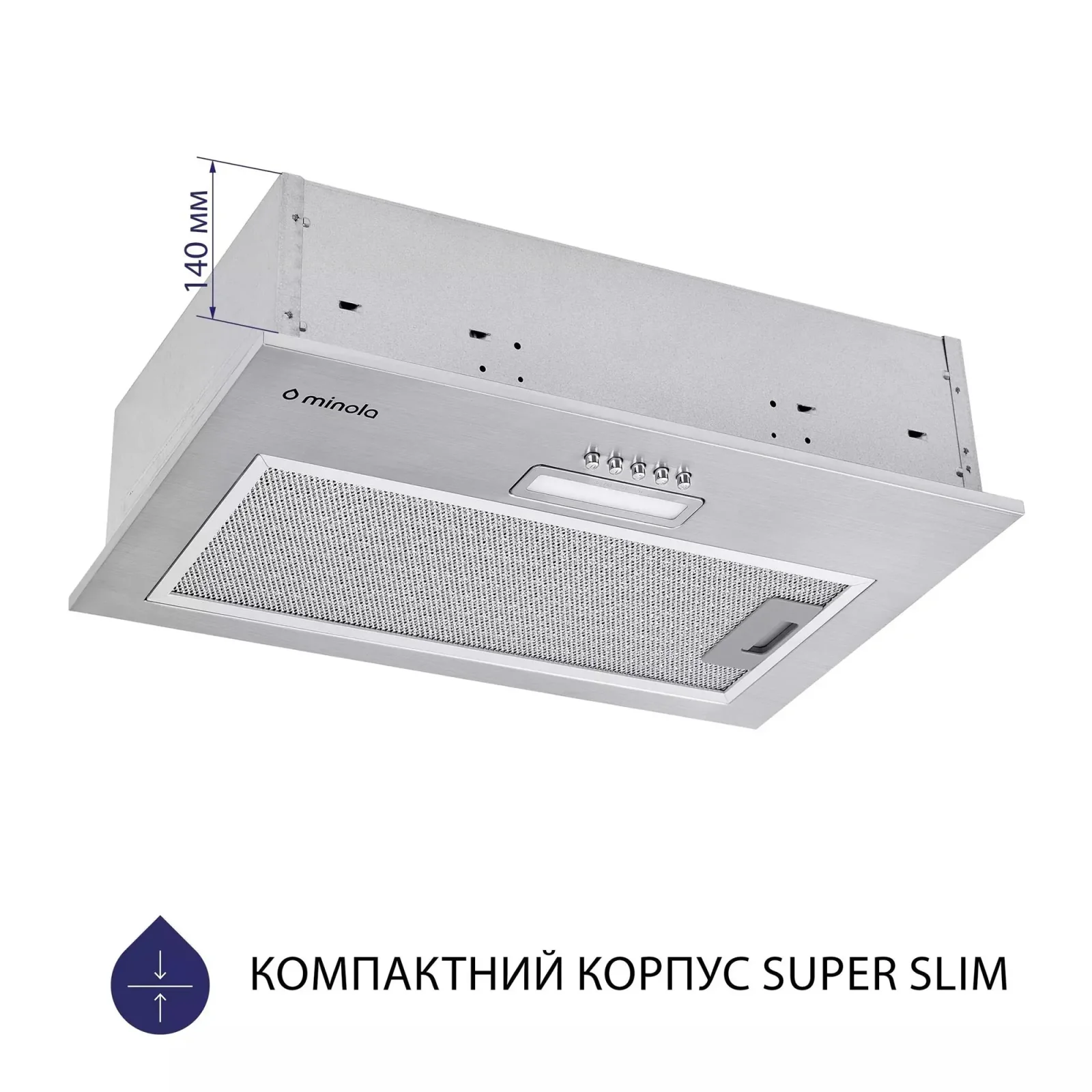 Вытяжка Minola HBI 5025 I LED UA