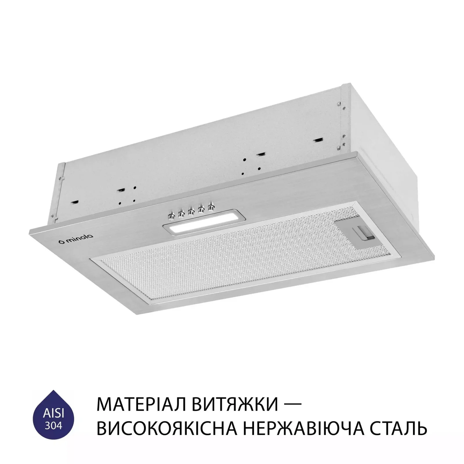 Вытяжка Minola HBI 5025 I LED UA