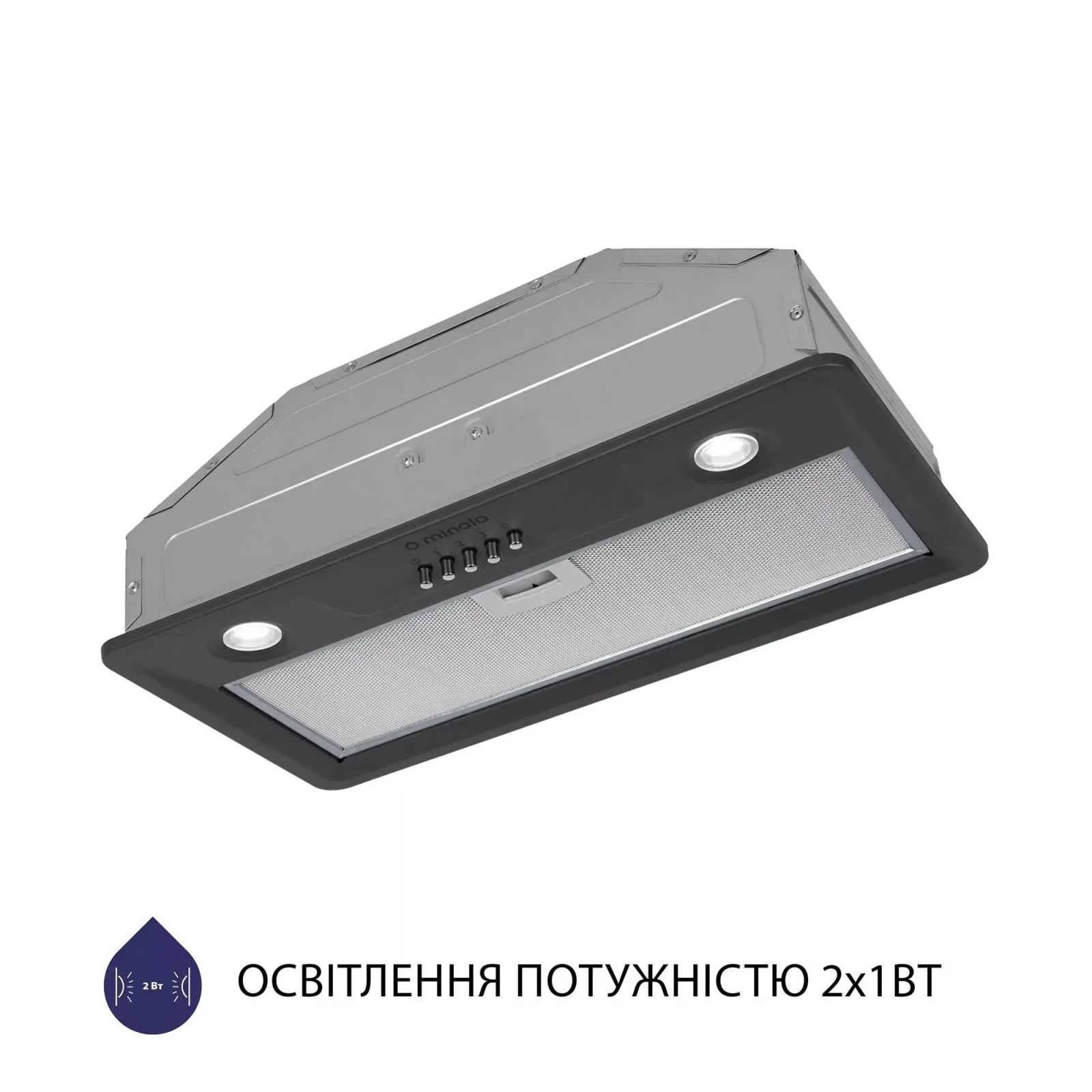 Вытяжка Minola HBI 5202 GR 700 LED UA