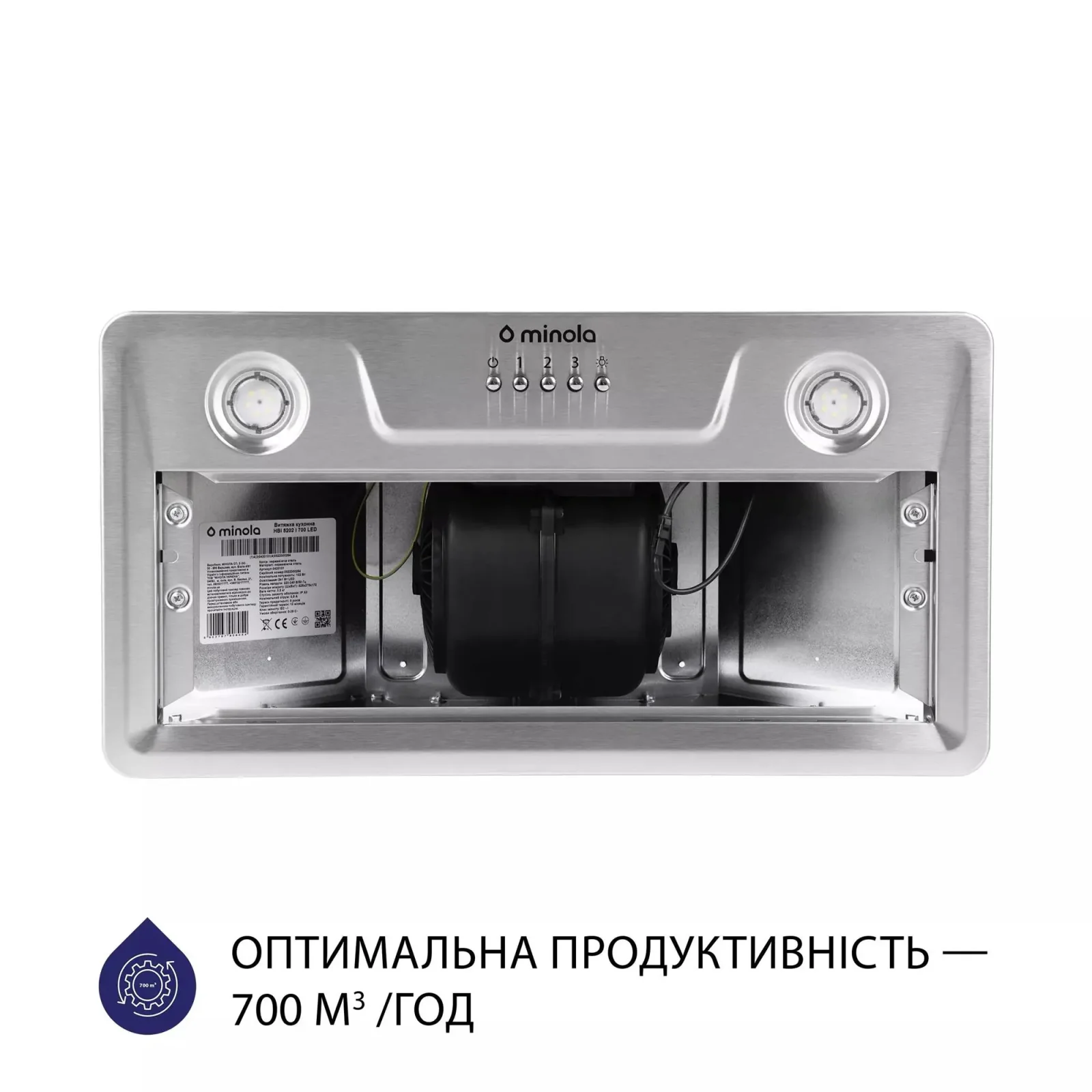 Вытяжка Minola HBI 5202 I 700 LED UA