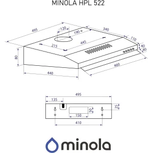 Витяжка Minola HPL 522 BR UA