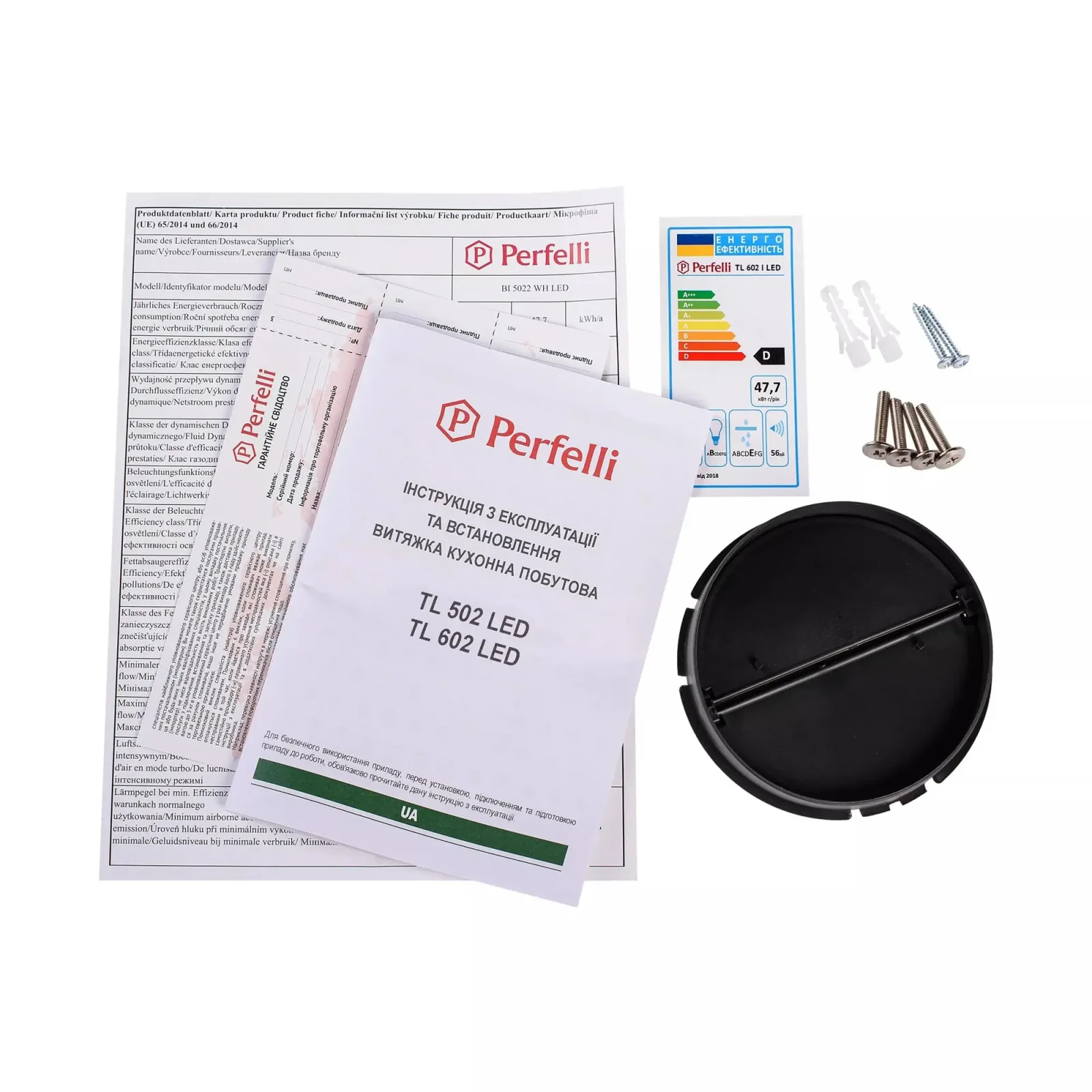 Витяжка Perfelli TL 602 I LED UA