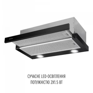 Витяжка Perfelli TL 6622 BL 1000 LED UA