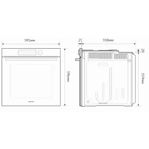 Электрический духовой шкаф Samsung NV7B4445UAS/WT UA