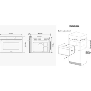 Духовой шкаф Samsung NQ5B4353FBK/WT UA