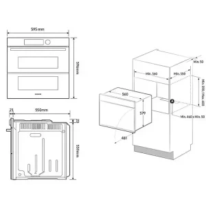 Духовой шкаф Samsung NV7B4345VAK/WT UA