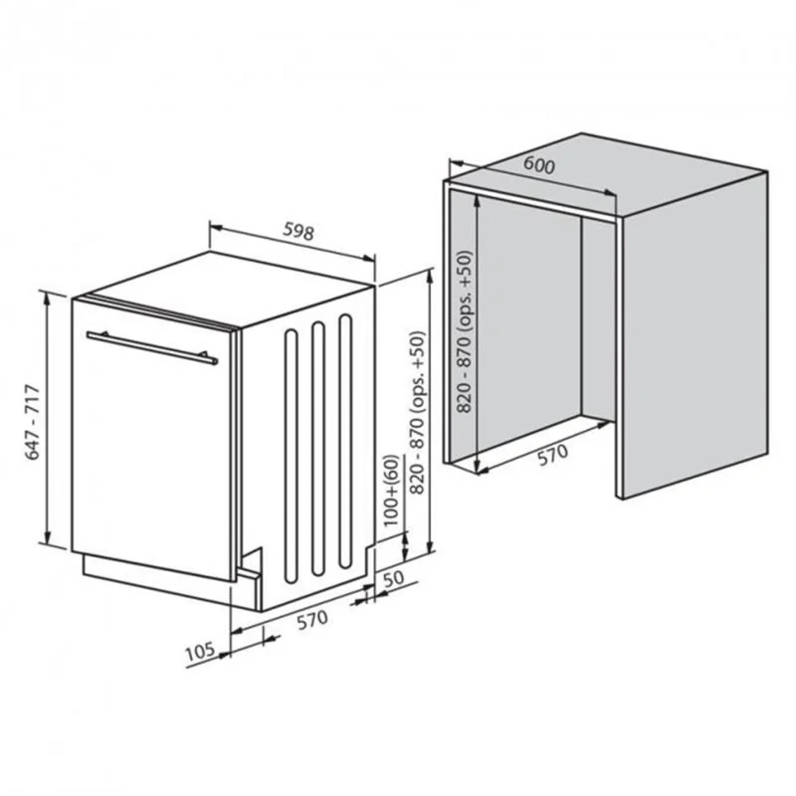 Встраиваемая посудомоечная машина Vestfrost BDW 6012 IL UA