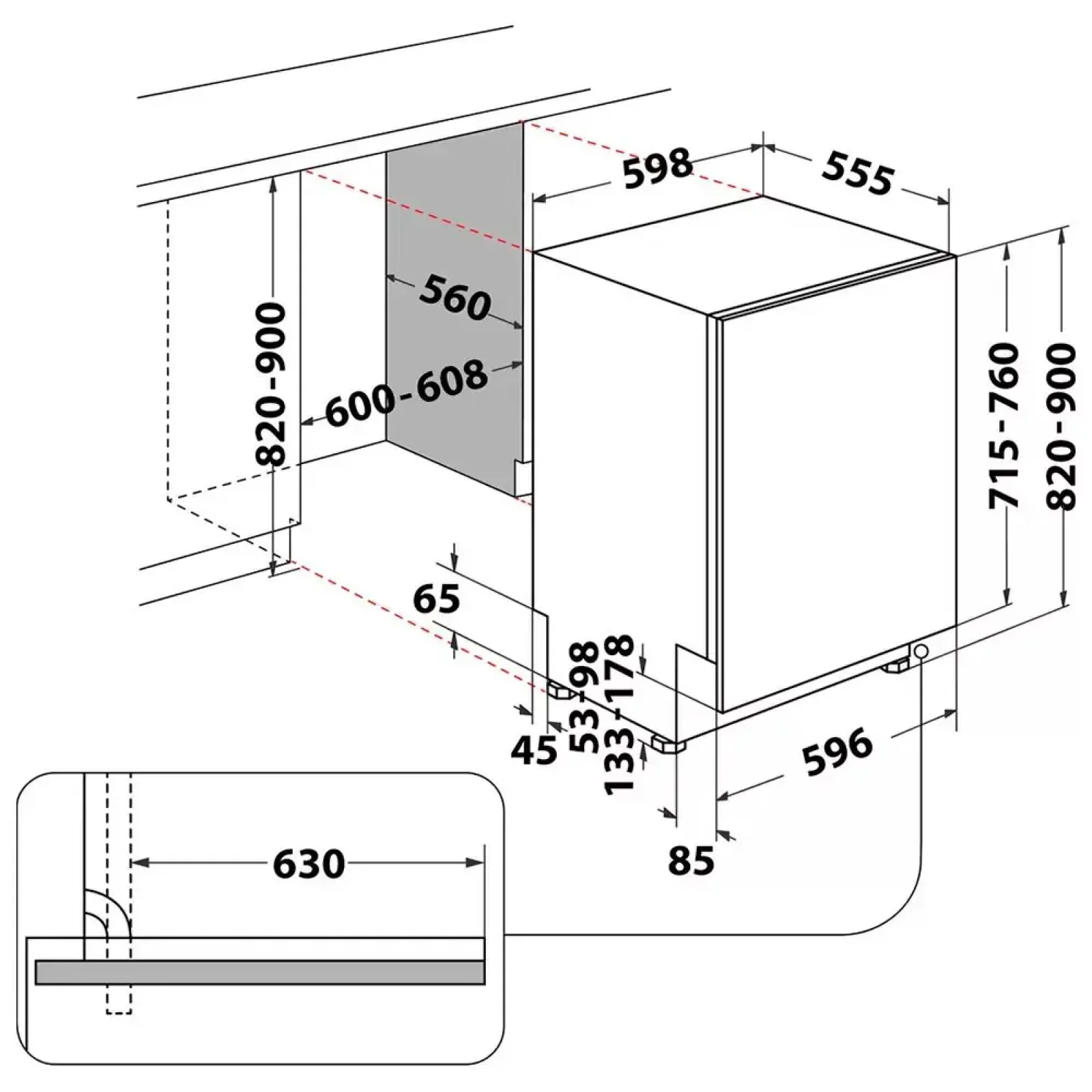 Посудомийна машина Whirlpool W8I HF58 TU UA