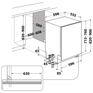 Посудомийна машина Whirlpool W8I HF58 TU UA