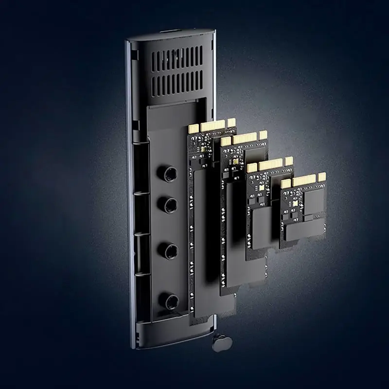 Зовнішня кишеня Ugreen для SSD M.2 (NVMe) M-Key 3.2 Gen2 CM400 Gray (90264) UA