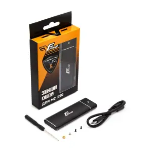 Внешний карман Frime M.2 NGFF SATA, USB 3.1 Type-C, Metal, Black (FHE220.M2UC) UA