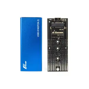 Зовнішня кишеня Frime M.2 NGFF SATA, USB 3.0, Metal, Blue (FHE202.M2U30) UA