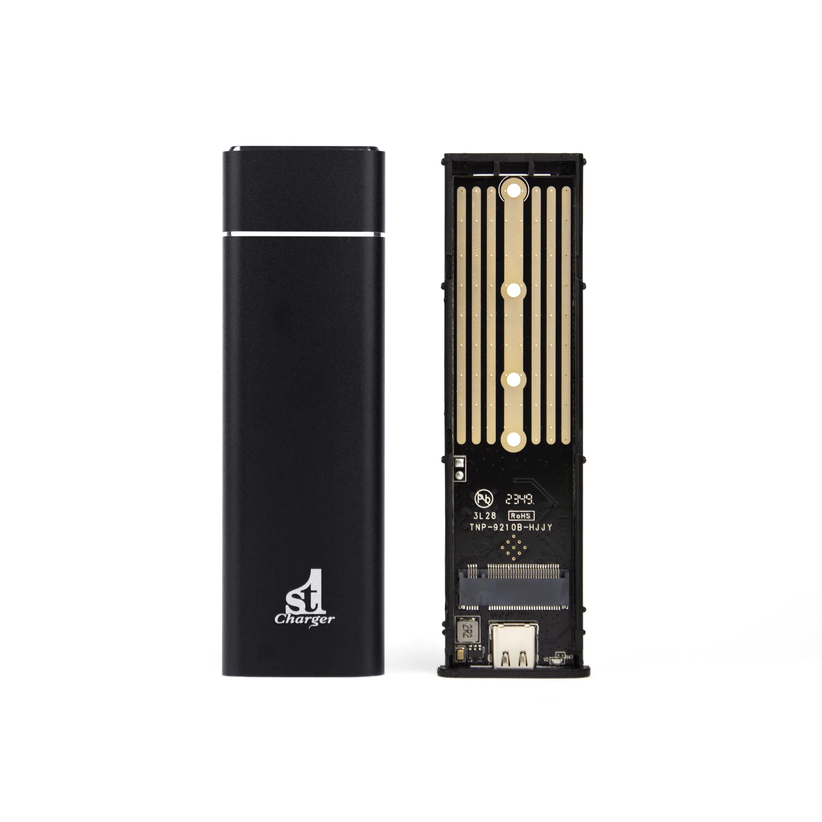 Внешний карман 1StCharger для M2 NVMe PCIe SSD Type C 10Gbps Black (M2E.01.NVME.Black) UA