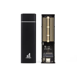 Внешний карман 1StCharger для M2 NVMe PCIe SSD Type C 10Gbps Black (M2E.01.NVME.Black) UA