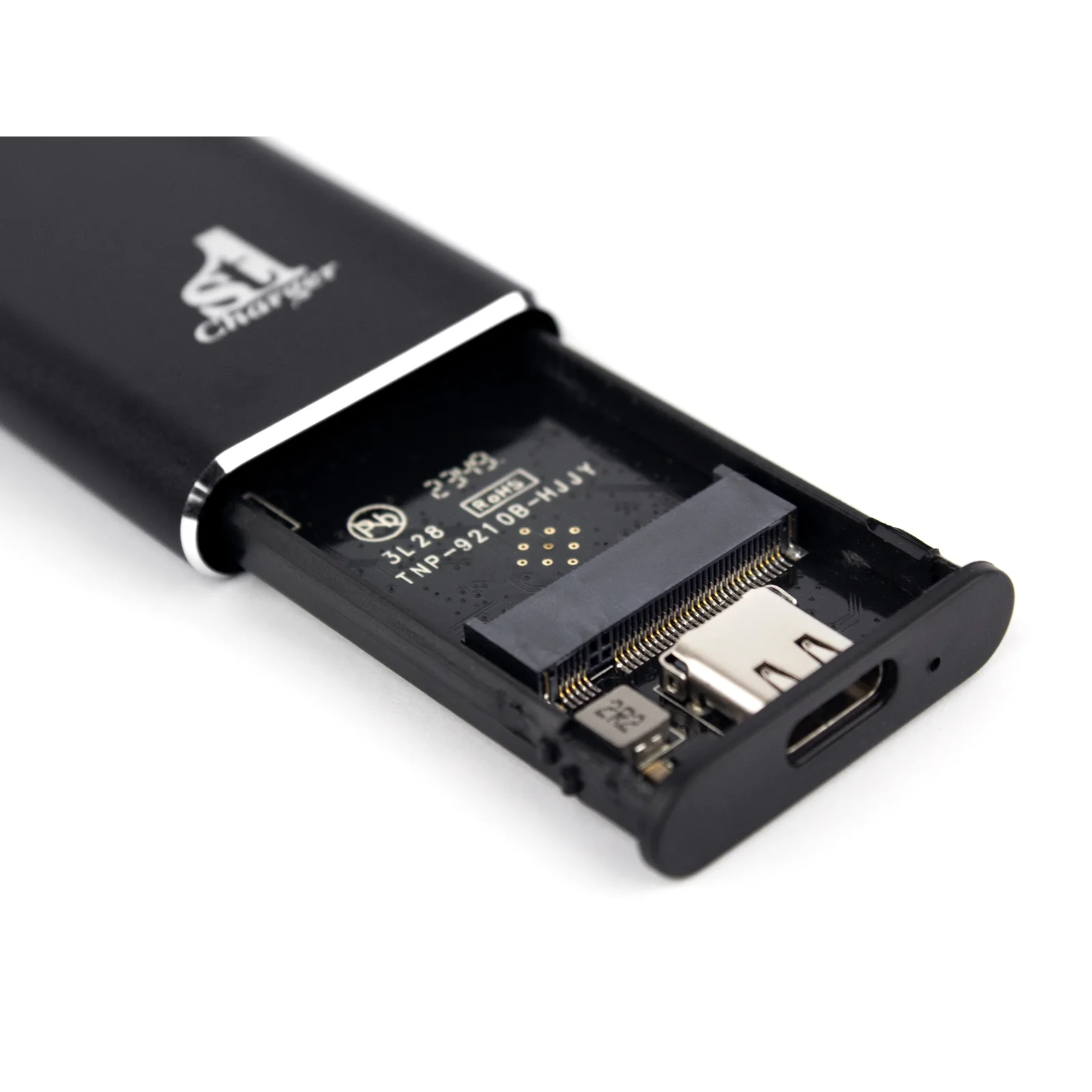 Внешний карман 1StCharger для M2 NVMe PCIe SSD Type C 10Gbps Black (M2E.01.NVME.Black) UA