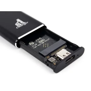 Внешний карман 1StCharger для M2 NVMe PCIe SSD Type C 10Gbps Black (M2E.01.NVME.Black) UA